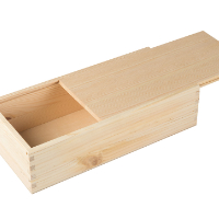 Cassetta e scatola di legno con 6 scomparti - da personalizzare - 28 x 18 x  13,5 cm